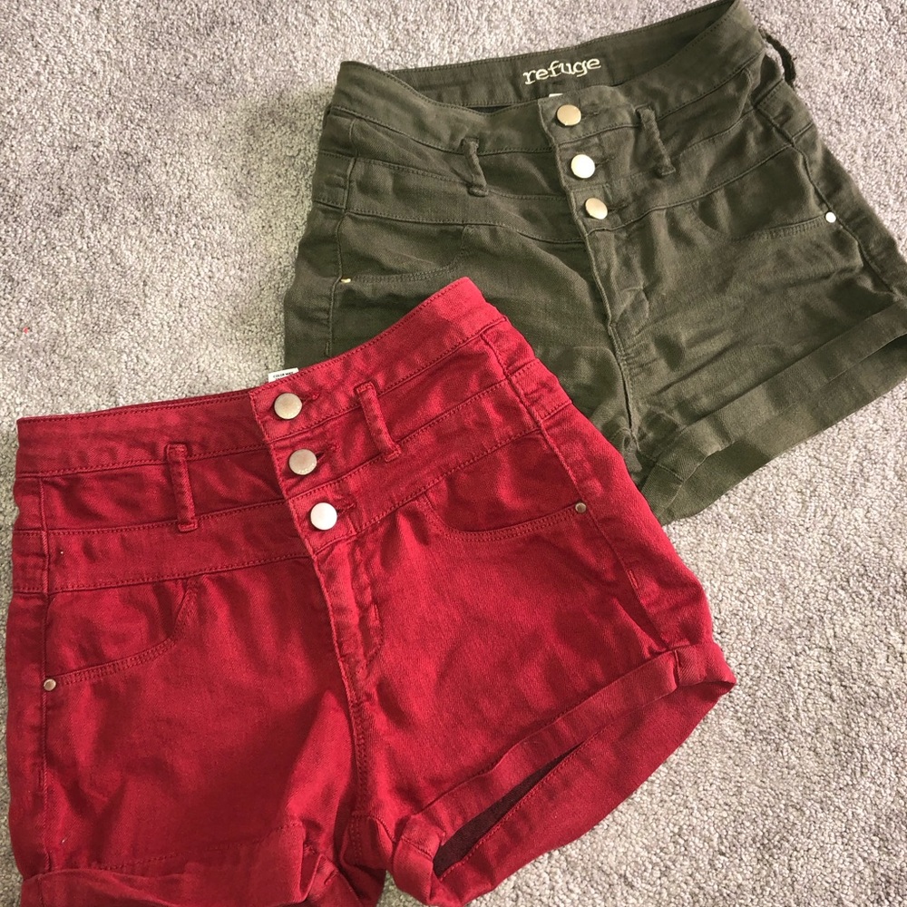 Bundle of 2 Charlotte Russe high waisted shorts